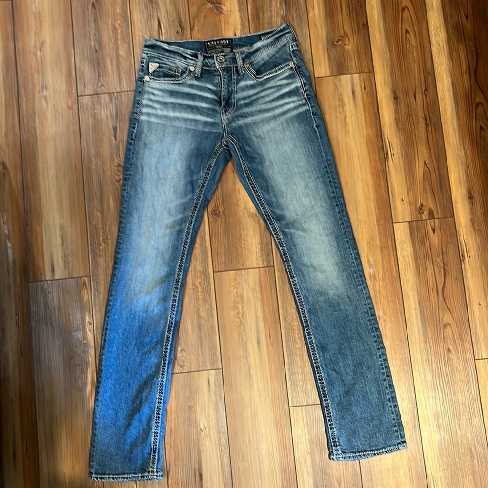Salvage Mayhem Straight Stretch Jeans
